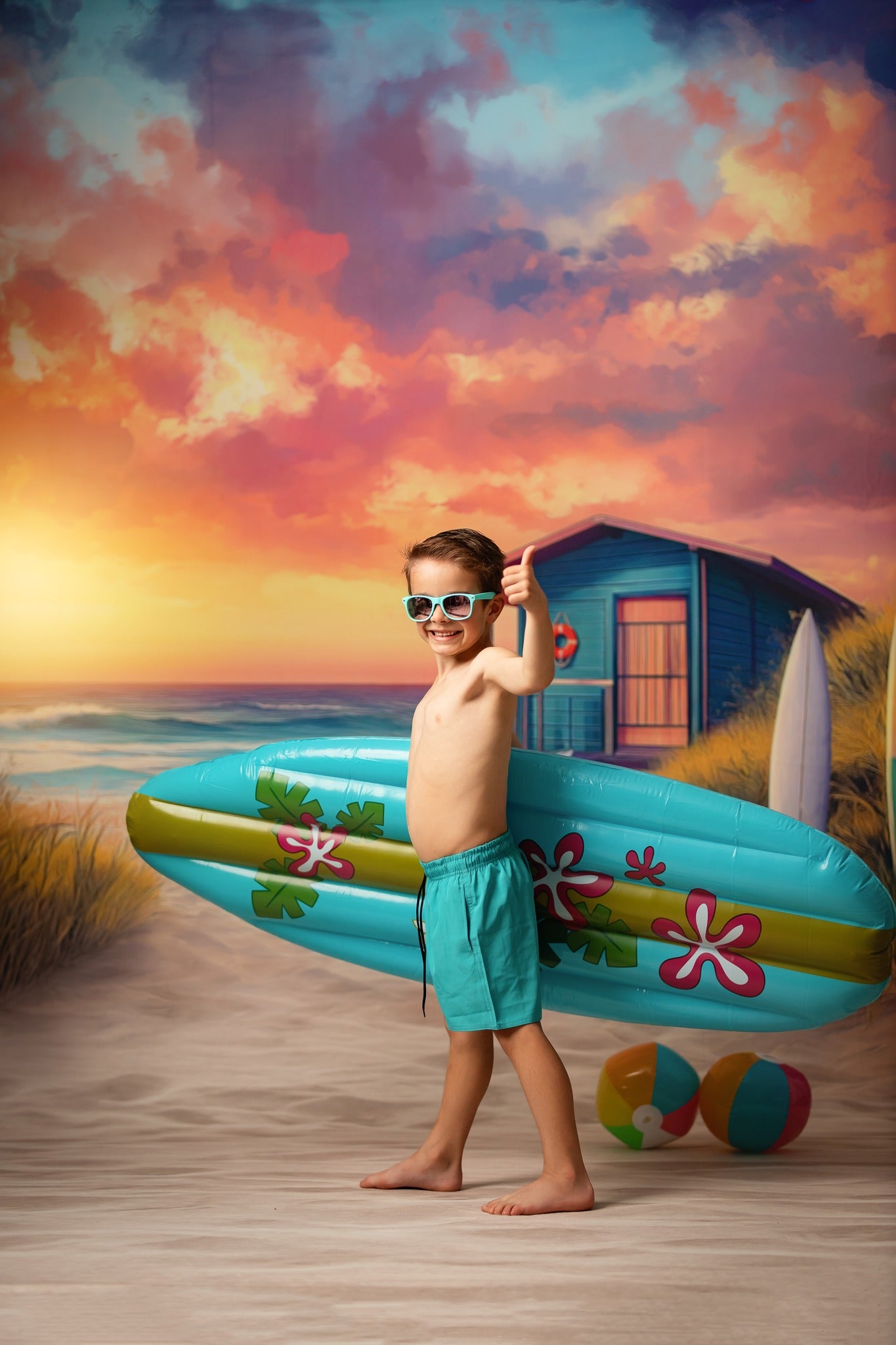 Sunset Surf Shack - With Sweep Option