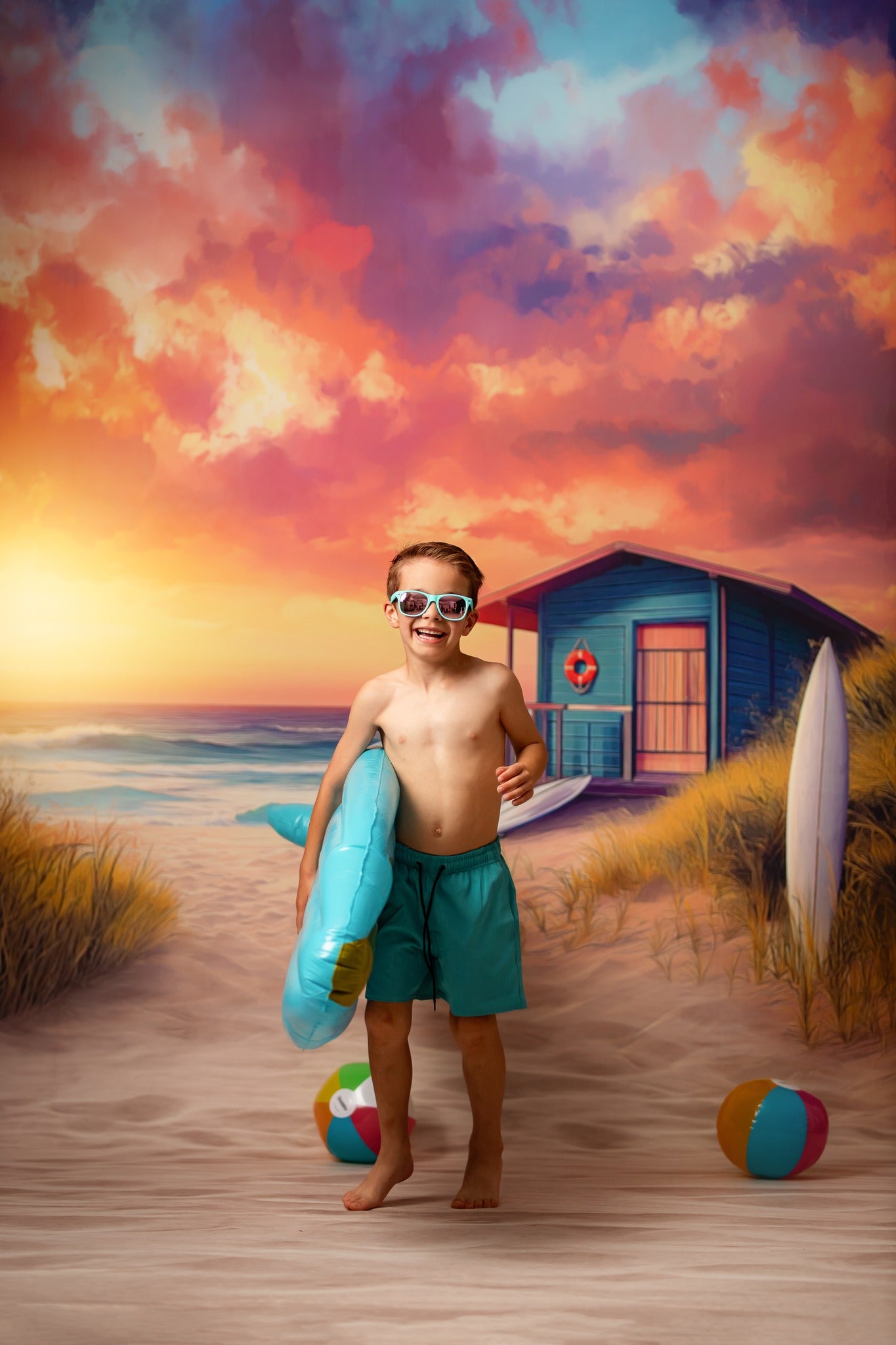 Sunset Surf Shack - With Sweep Option