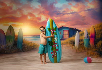 Sunset Surf Shack - With Sweep Option