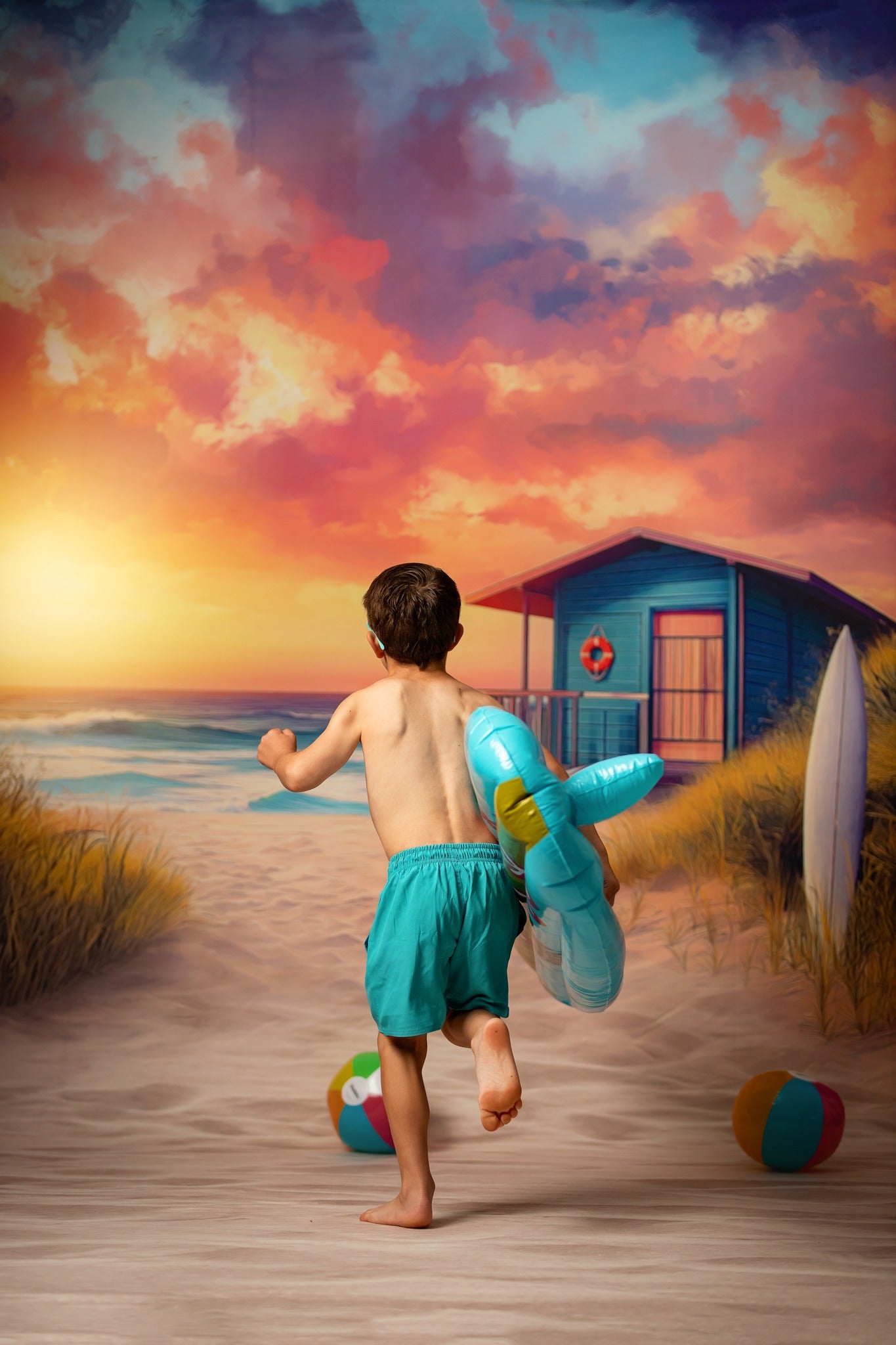 Sunset Surf Shack - With Sweep Option