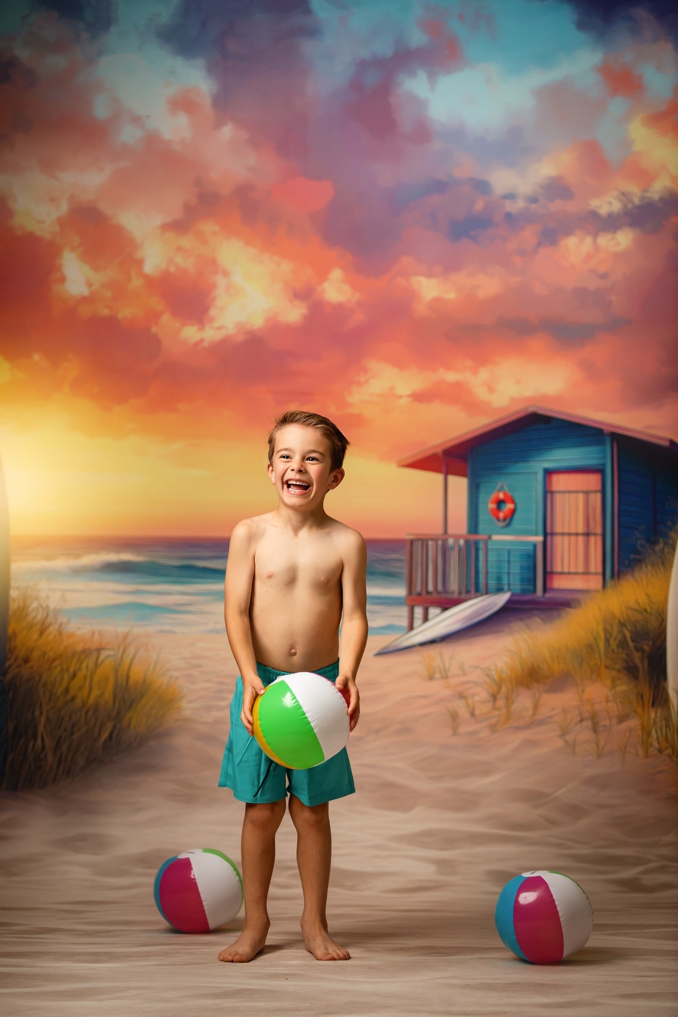 Sunset Surf Shack - With Sweep Option