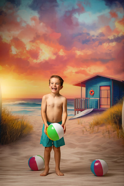 Sunset Surf Shack - With Sweep Option