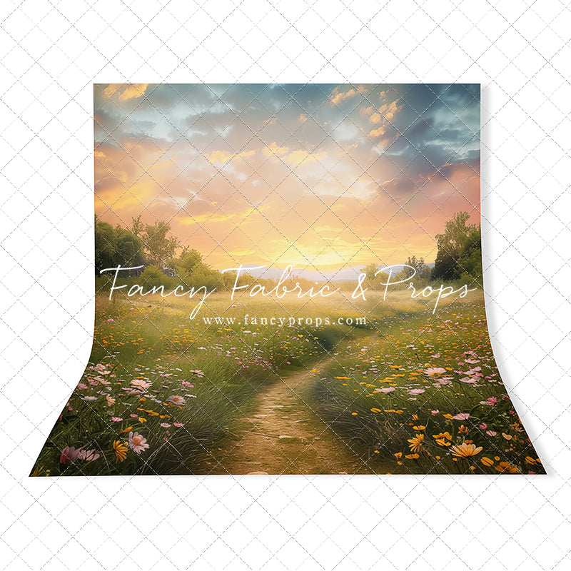 Wildflower Sunset Path  - With Sweep Option