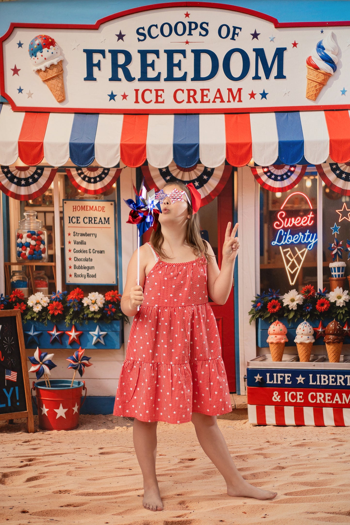 Sweet Liberty Ice Cream - With Sweep Option