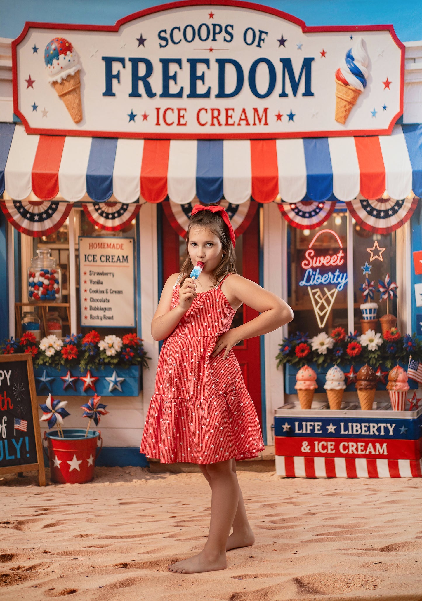 Sweet Liberty Ice Cream - With Sweep Option