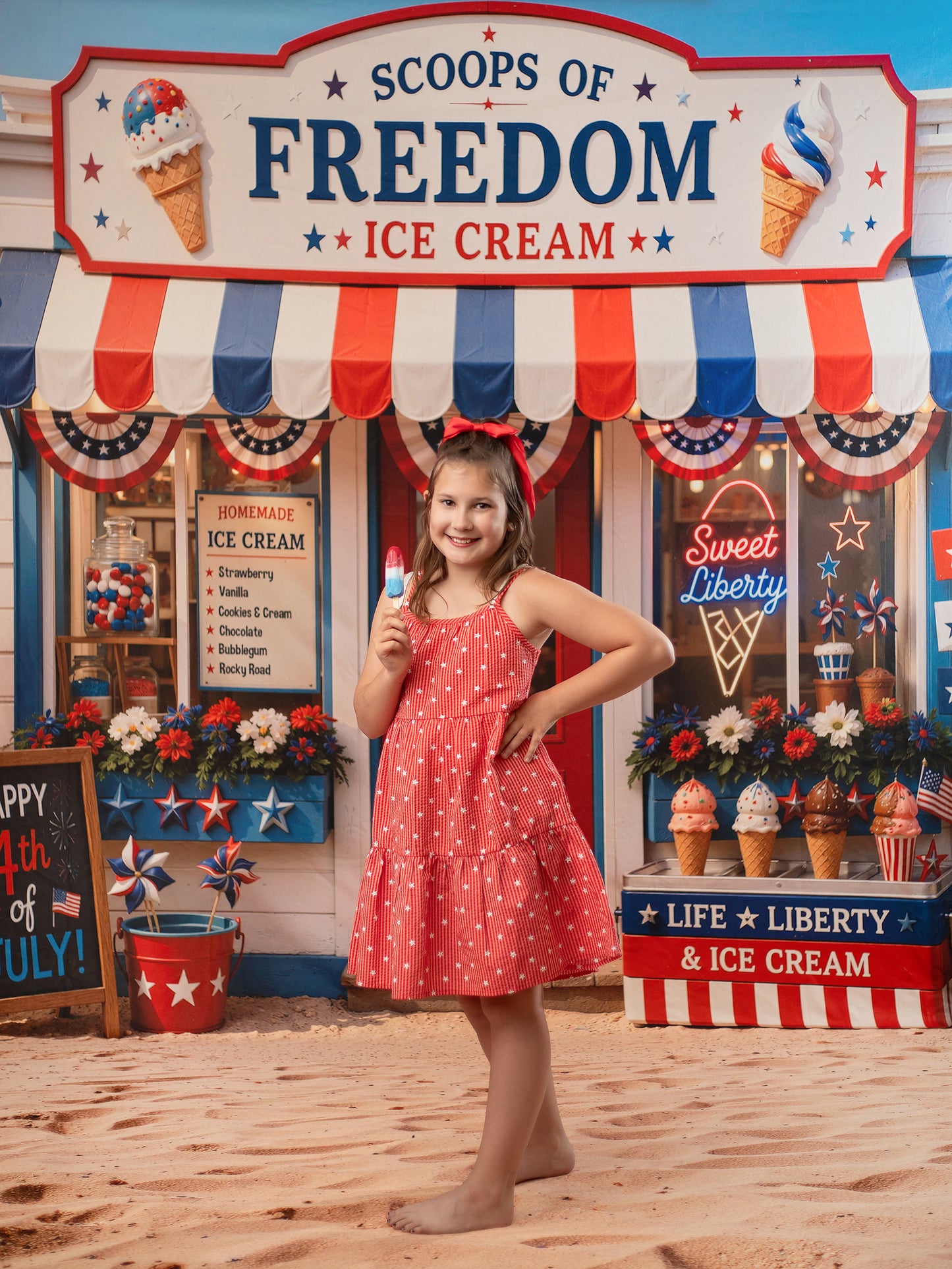 Sweet Liberty Ice Cream - With Sweep Option