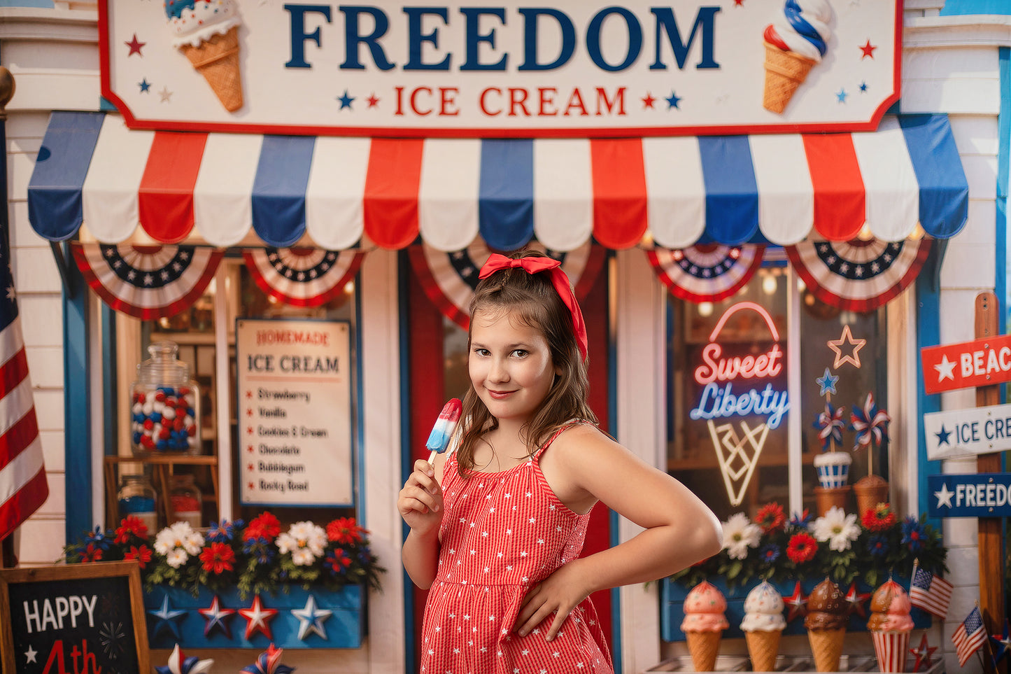 Sweet Liberty Ice Cream - With Sweep Option
