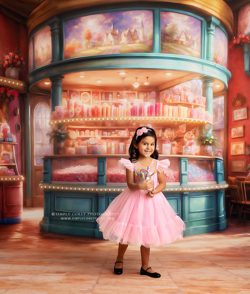 Sweet Tart Hearts with Tile Floor - With Sweep Option