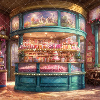 Sweet Tart Hearts with Tile Floor - With Sweep Option