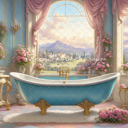 Tuscan Villa Powder Parlor - With Sweep Option