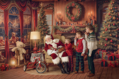 Teddy's Fireside Christmas - with Sweep Option