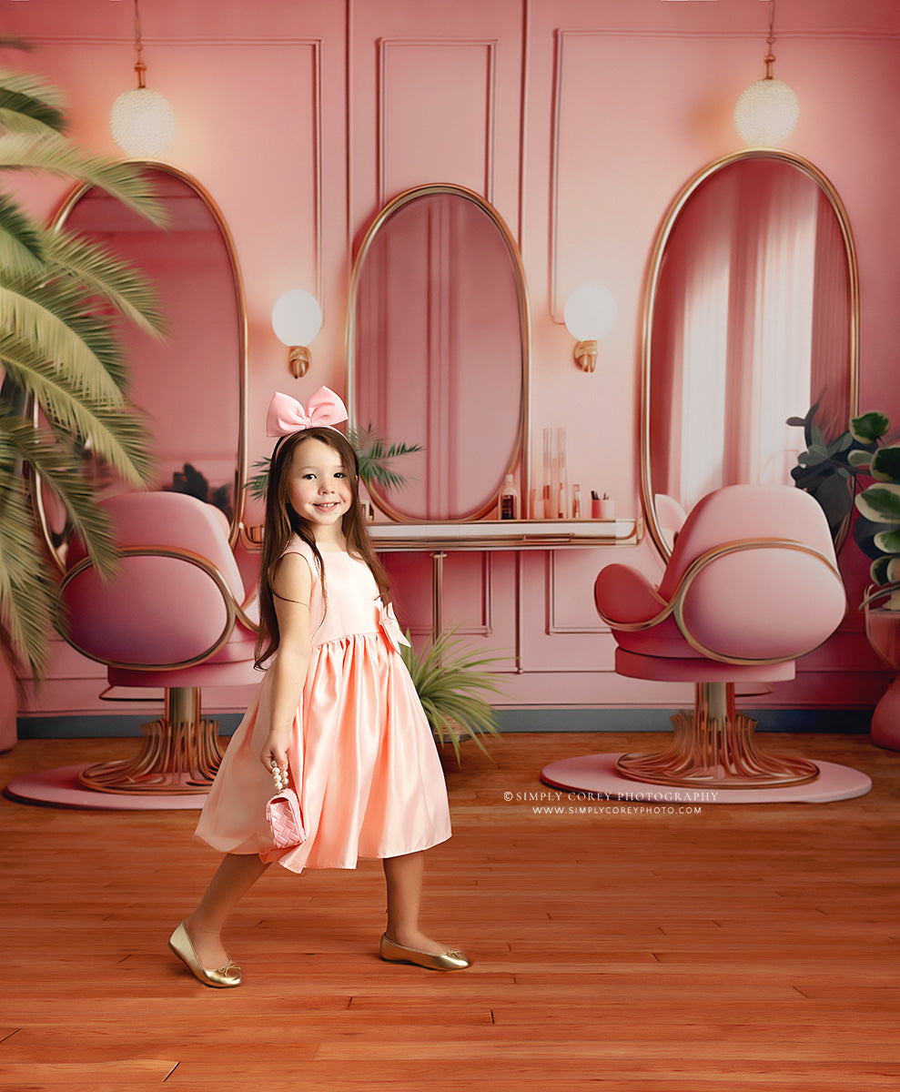 Teresa's Vanity - Wood Floor Option - With Sweep Option