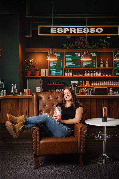 The Coffee Spot - Wood Floor Version - With Sweep Option