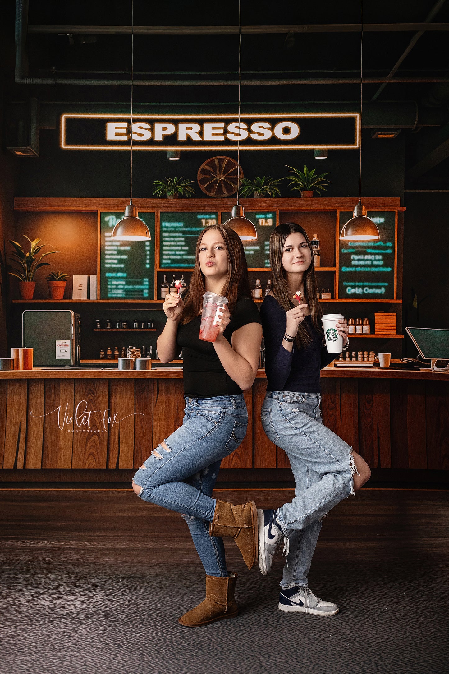 The Coffee Spot - Wood Floor Version - With Sweep Option