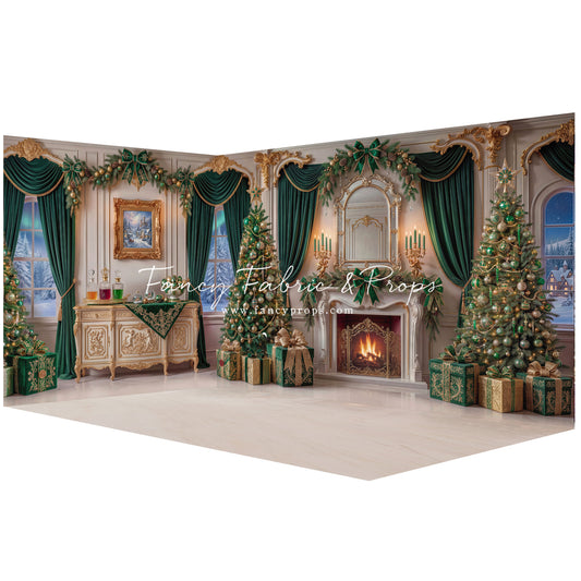 The Emerald Christmas Hearth - Room Set