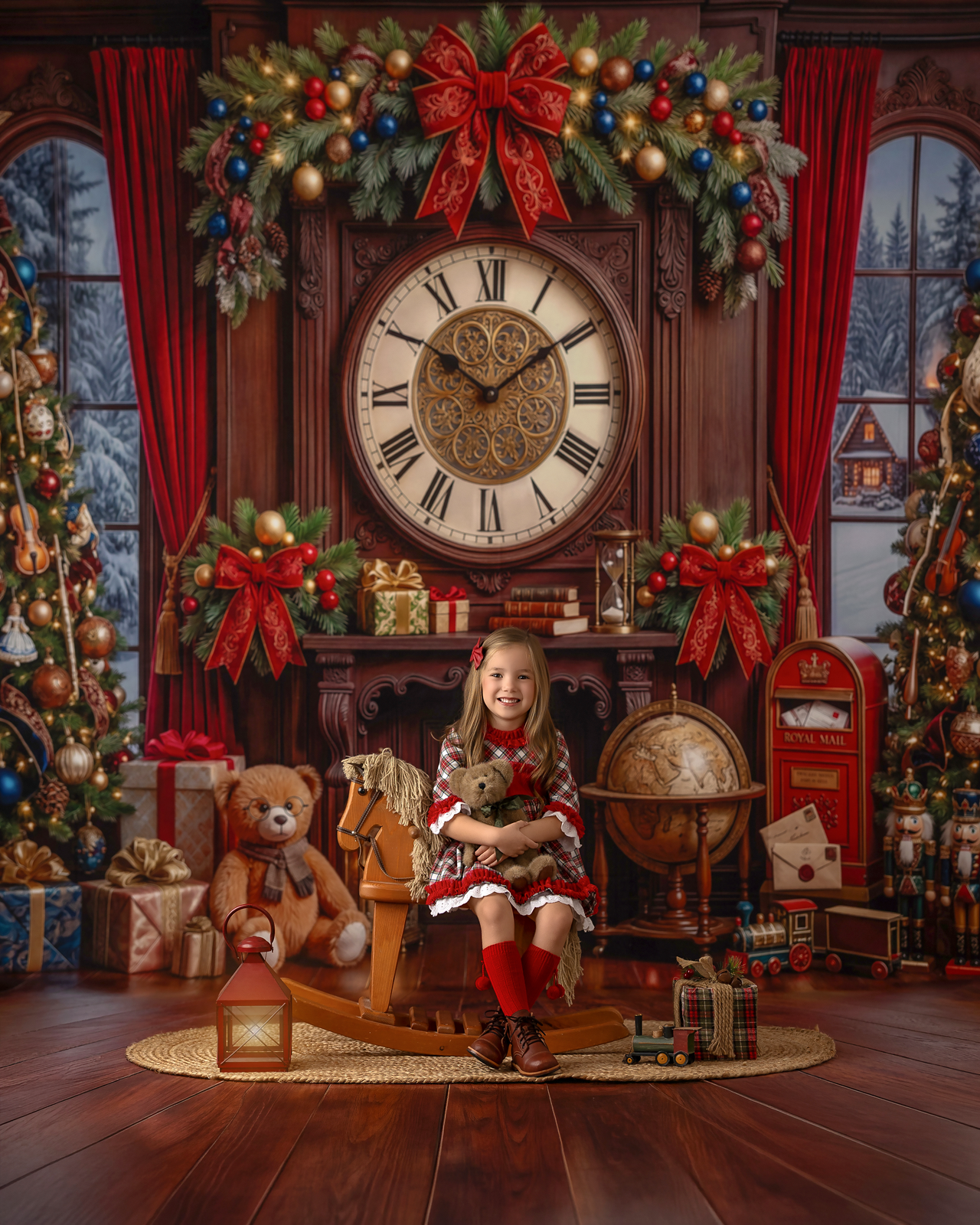 The Grand Christmas Clock - with Sweep Option
