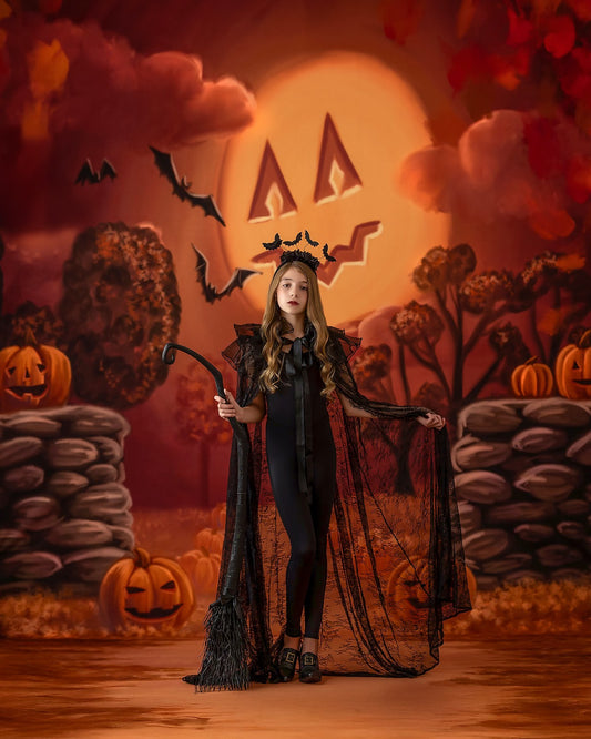RTS The Pumpkin King's Path - 9x15' Sweep - Value Luxe Fabric - Like New - 50% Off