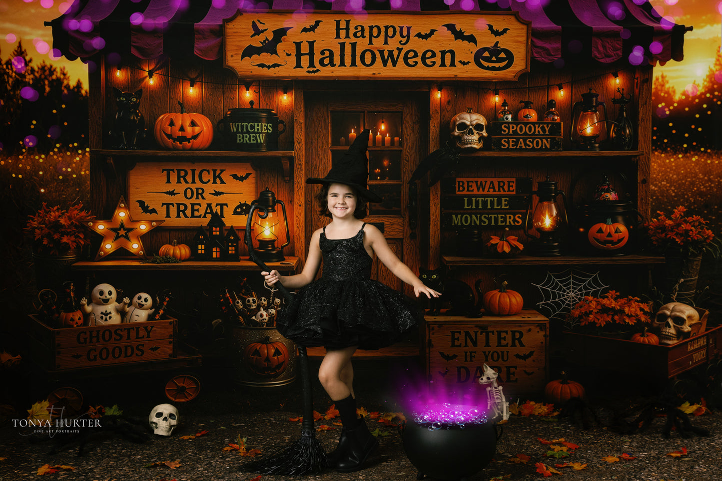 Haunted Harvest Stand - with Sweep Option