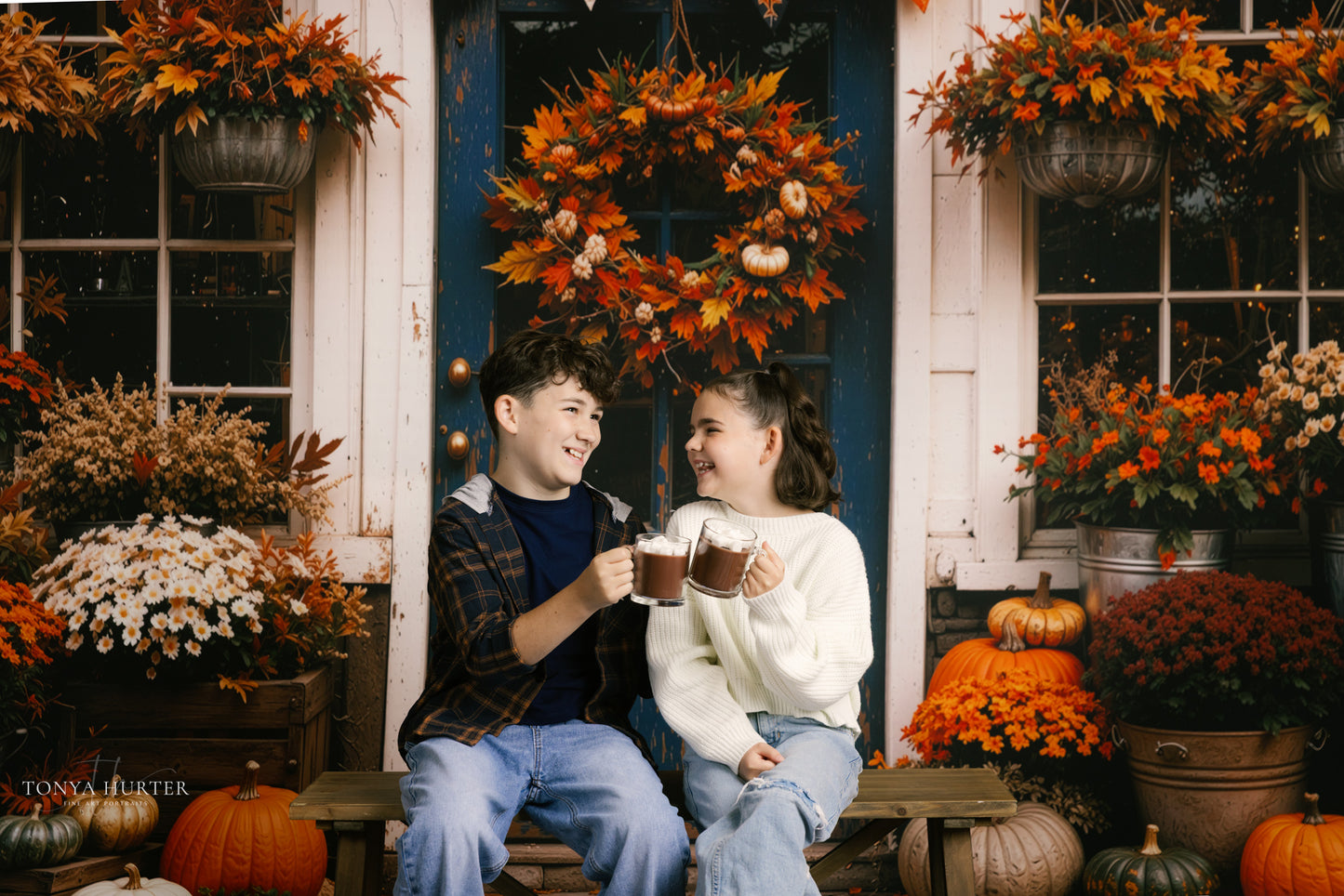 Falling Leaves Flower Shop - With Sweep Option