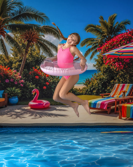 RTS Tropical Float Club - 9x14' Sweep - Value Luxe Fabric - New - 50% Off