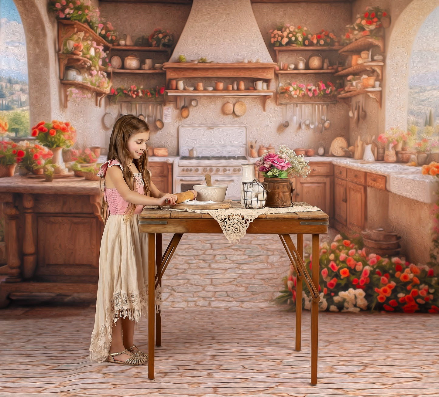 Tuscan Kitchen- With Sweep Option