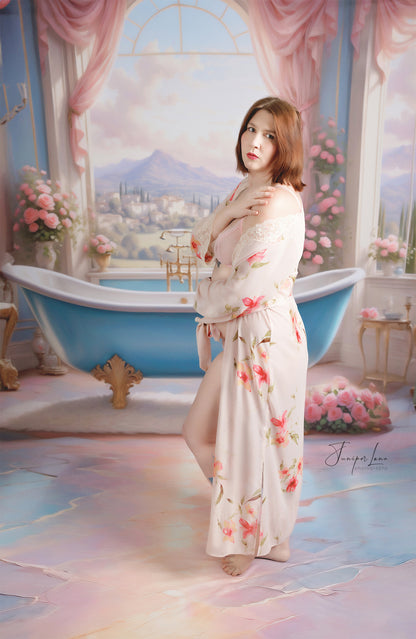 Tuscan Villa Powder Parlor - With Sweep Option