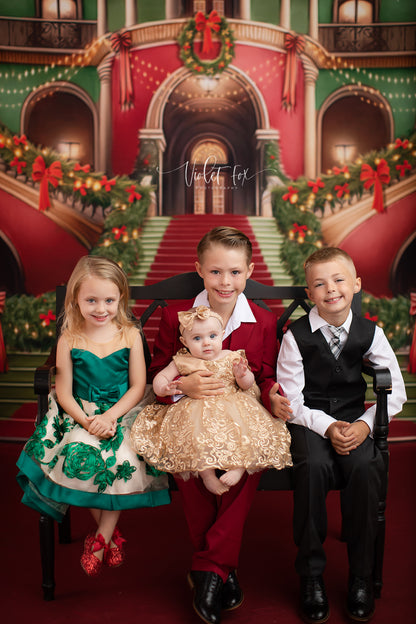 Merry Mansion- Red Rug - with Sweep Option