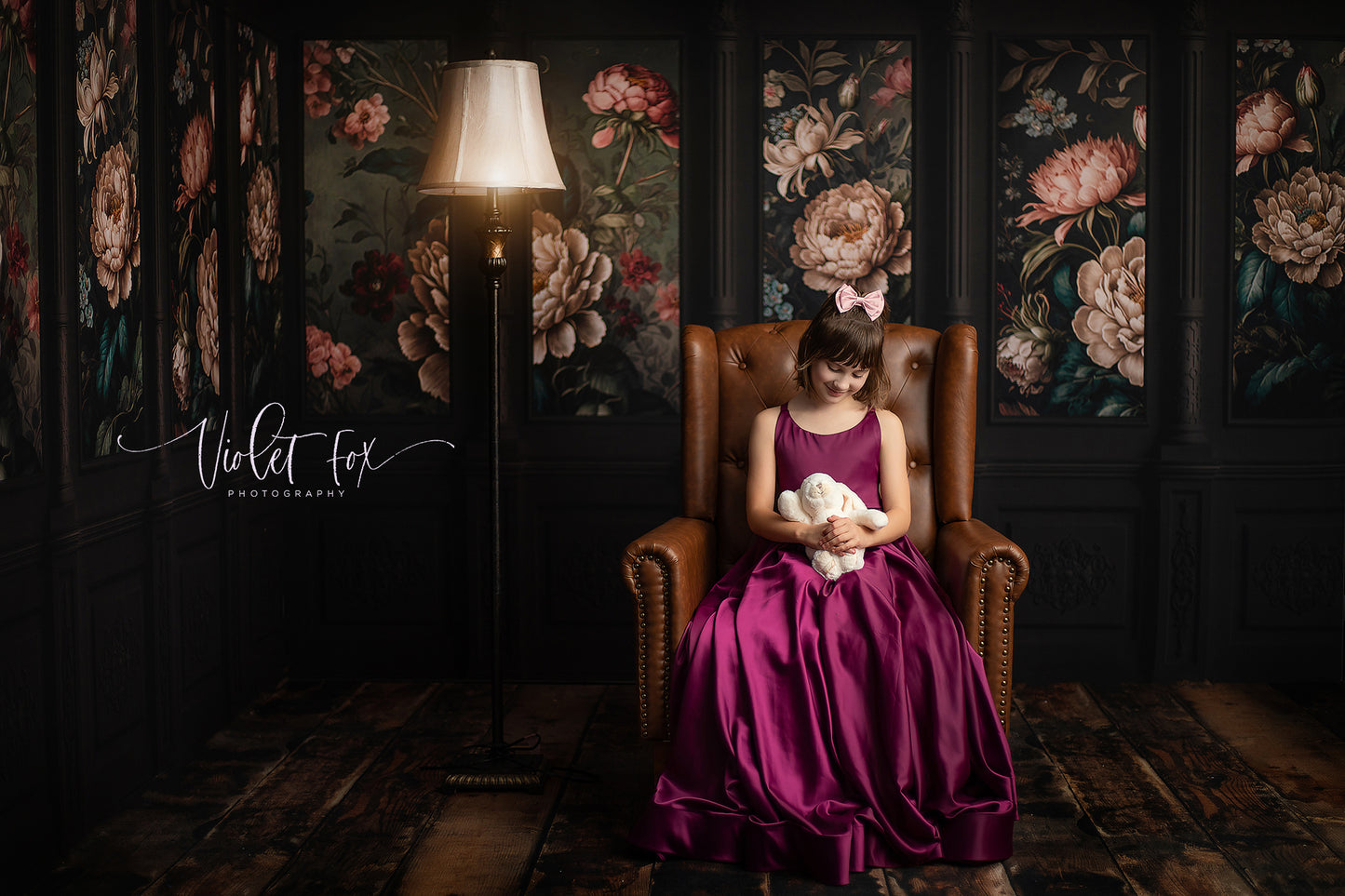 Moody Ebony Wainscoting Wall - With Sweep Option