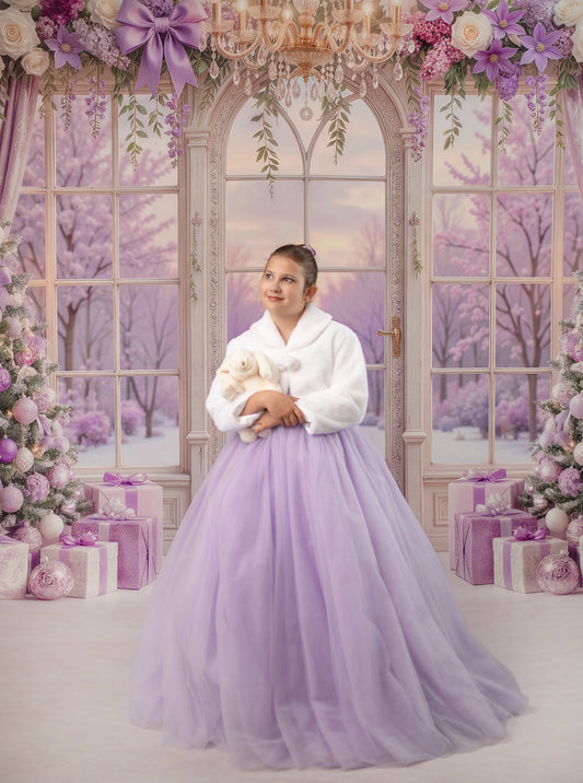 RTS Purple Present Parlor - 9x14' Sweep - Value Luxe Fabric - New - 20% Off - Add To Cart for 56% Off Total!