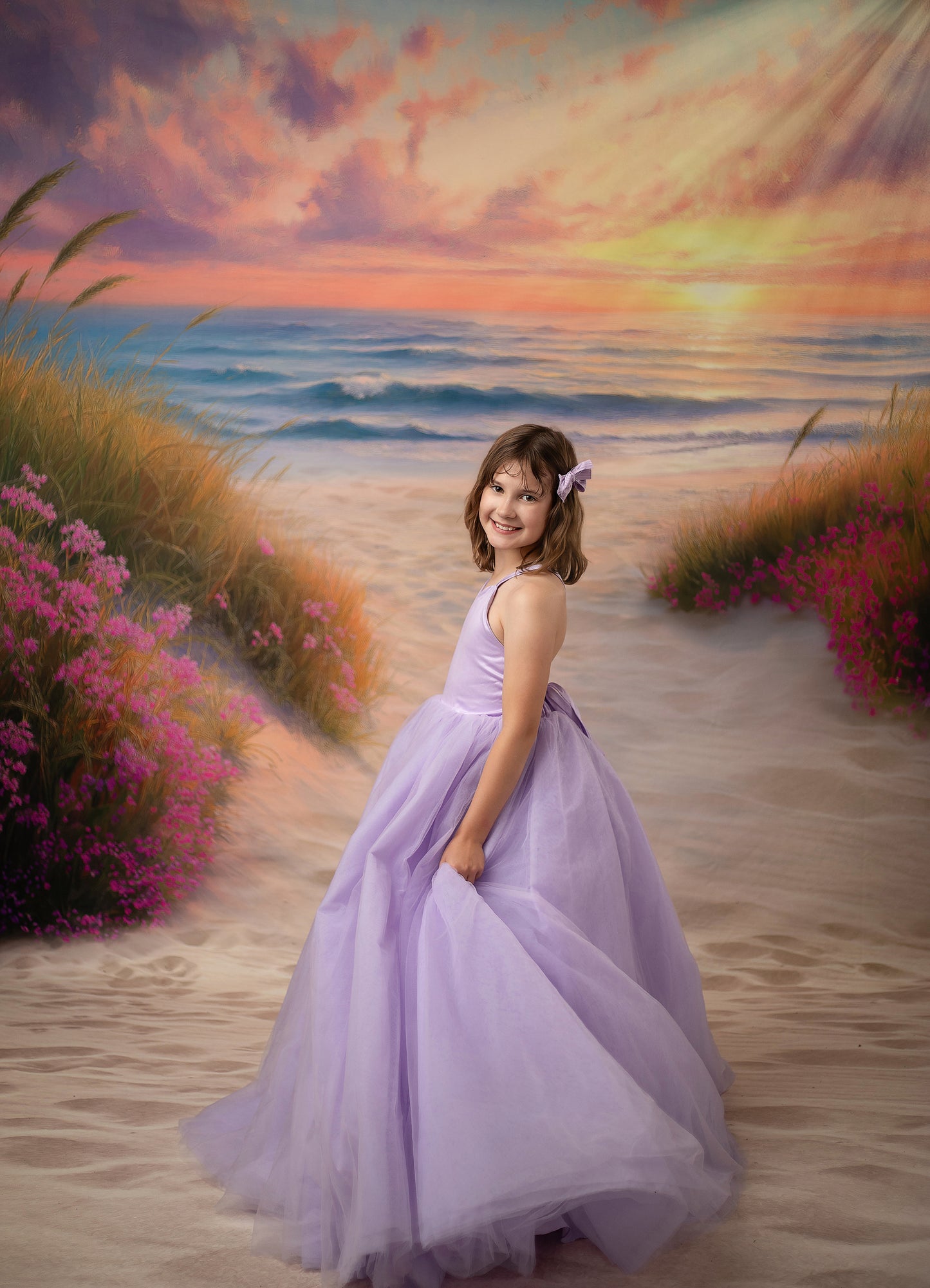 Cotton Candy Coastline - With Sweep Option