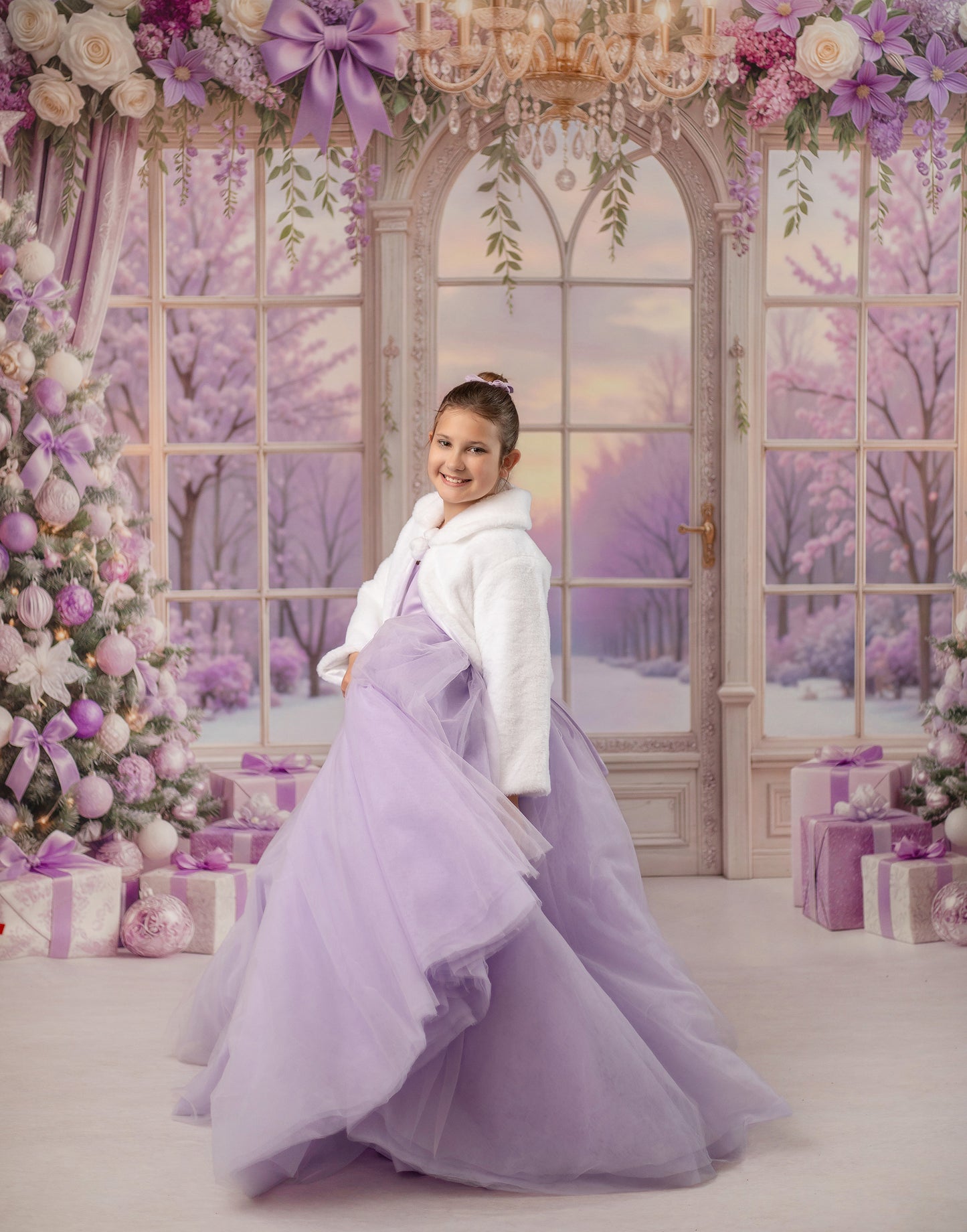 Purple Present Parlor - with Sweep Option