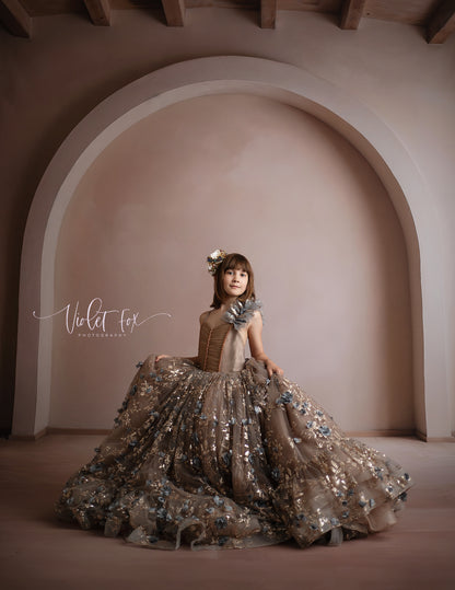 Beige Elegant Arch - Tile Floor - With Sweep Option