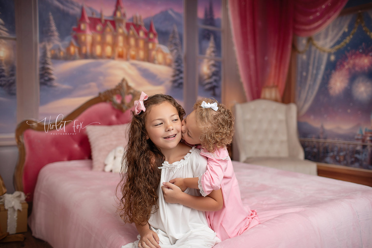 Holiday Fairytale Slumber - Pink  - With Sweep Option