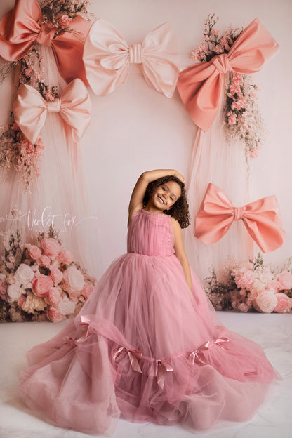 Bowtied Blush - With Sweep Option