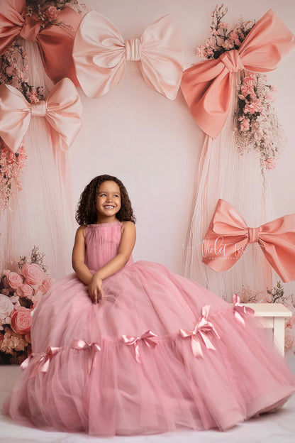 Bowtied Blush - With Sweep Option
