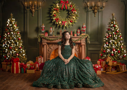 Emerald Christmas Room - with Sweep Option