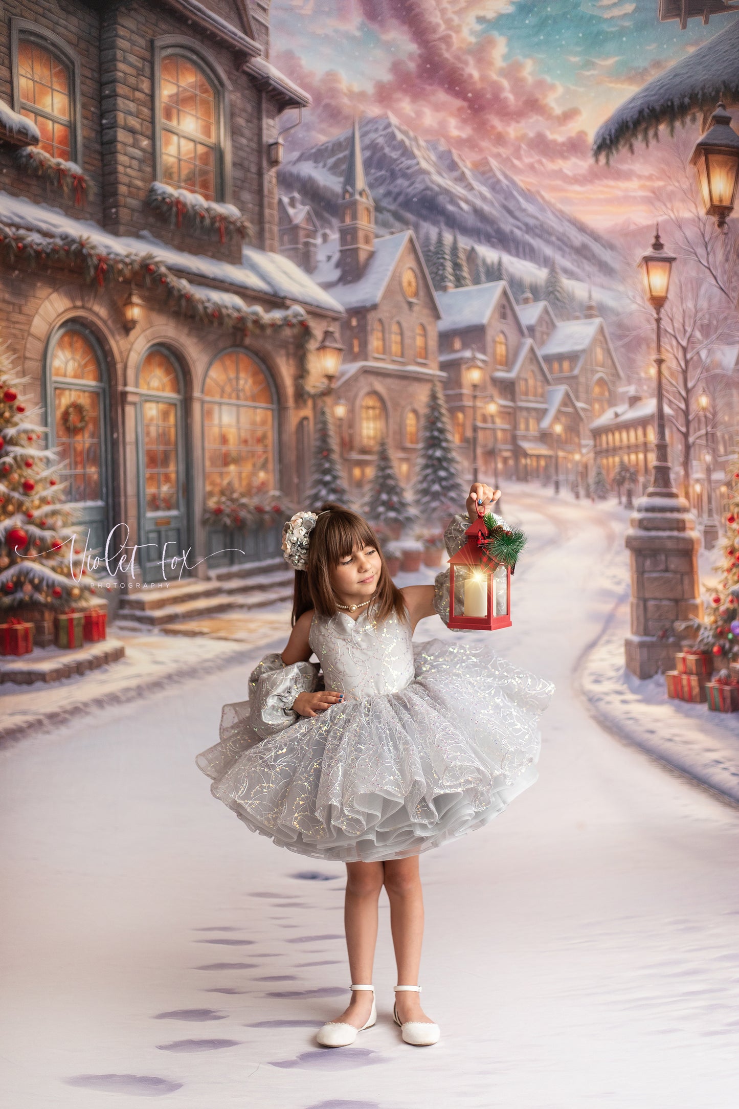 Winter Frost Market Street - Snow Version - with Sweep Option