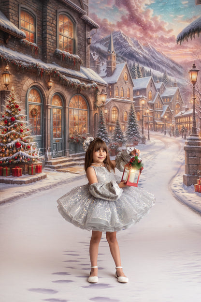 Winter Frost Market Street - Snow Version - with Sweep Option