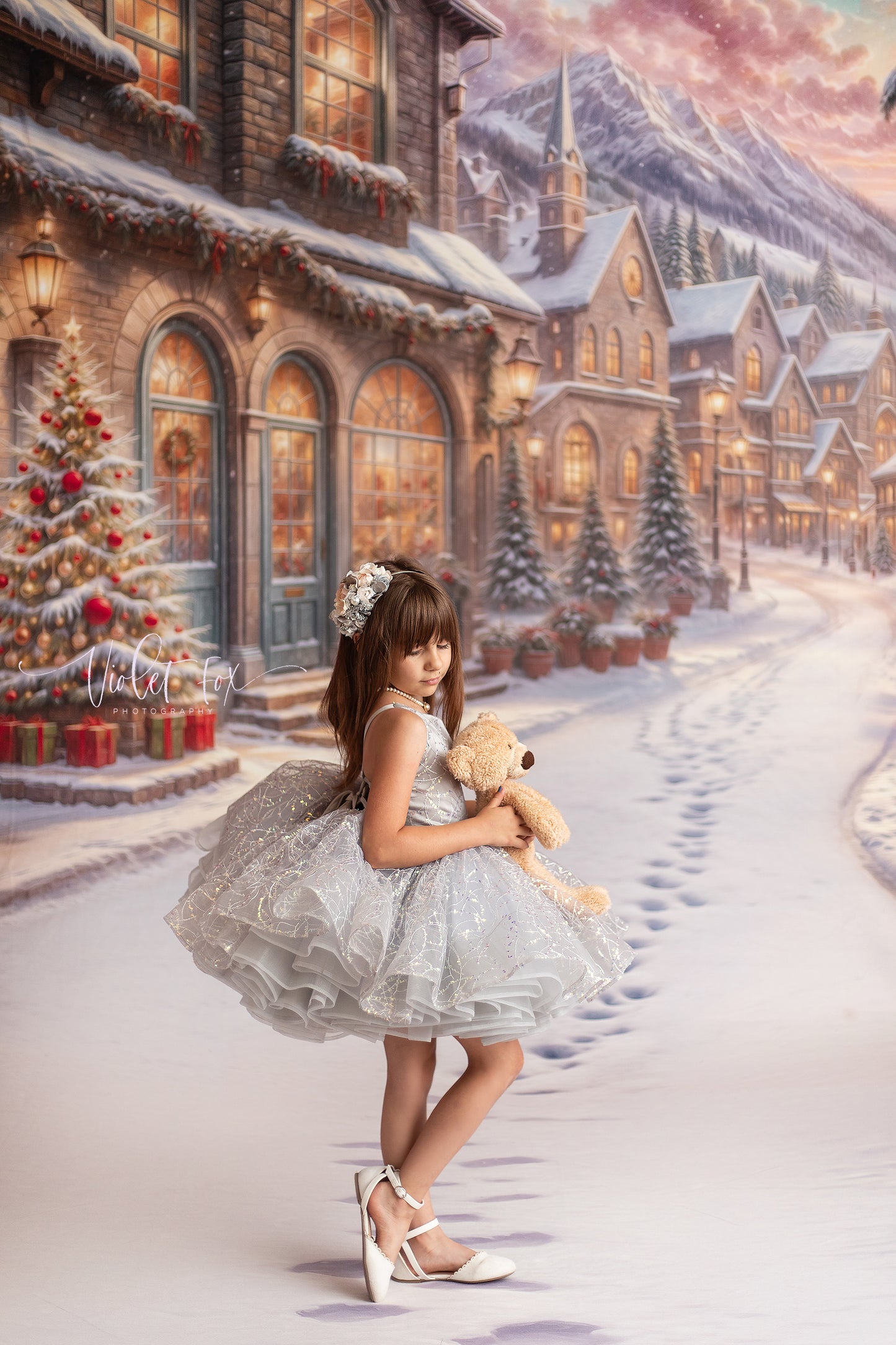 Winter Frost Market Street - Snow Version - with Sweep Option