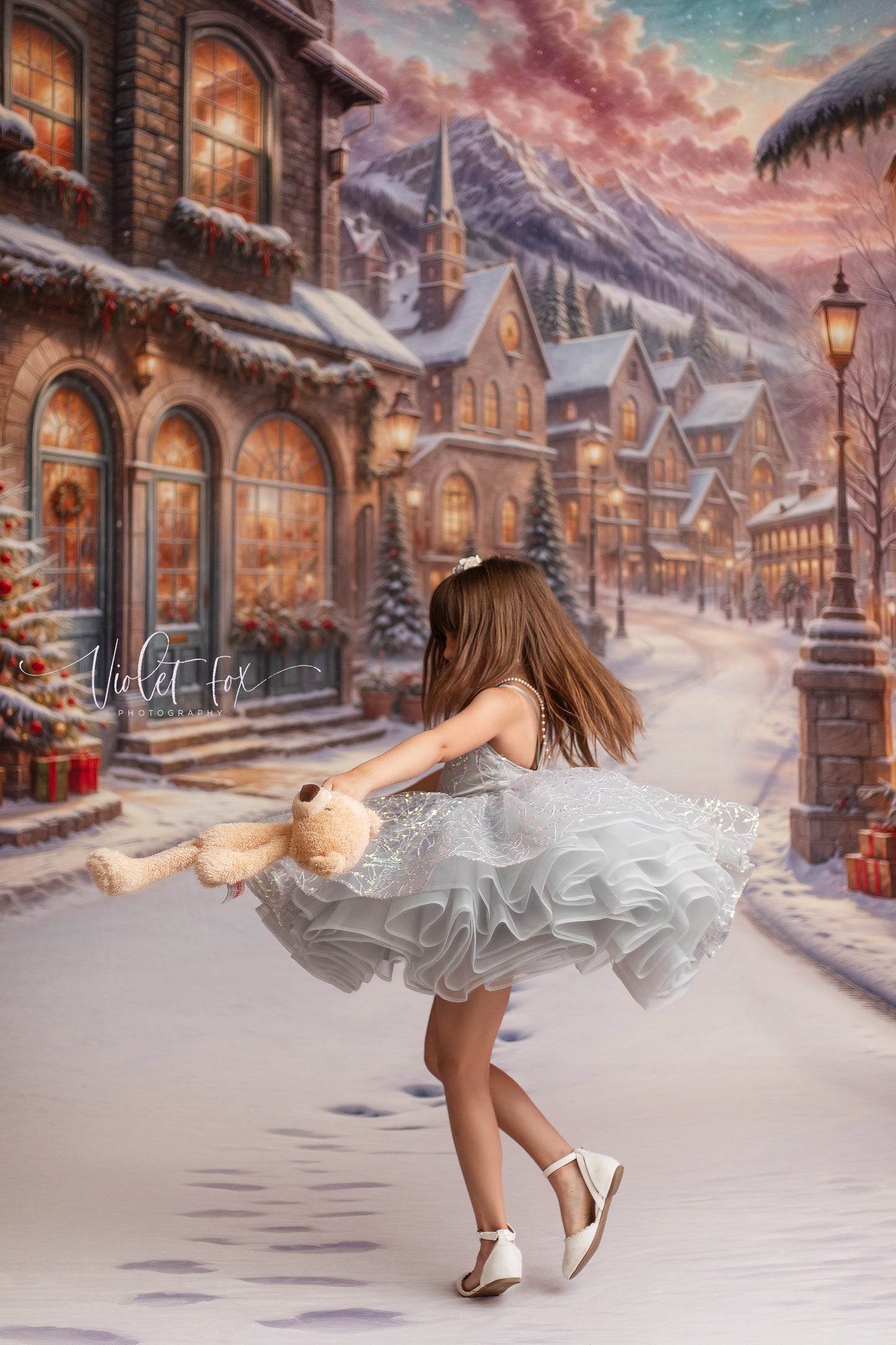 Winter Frost Market Street - Snow Version - with Sweep Option