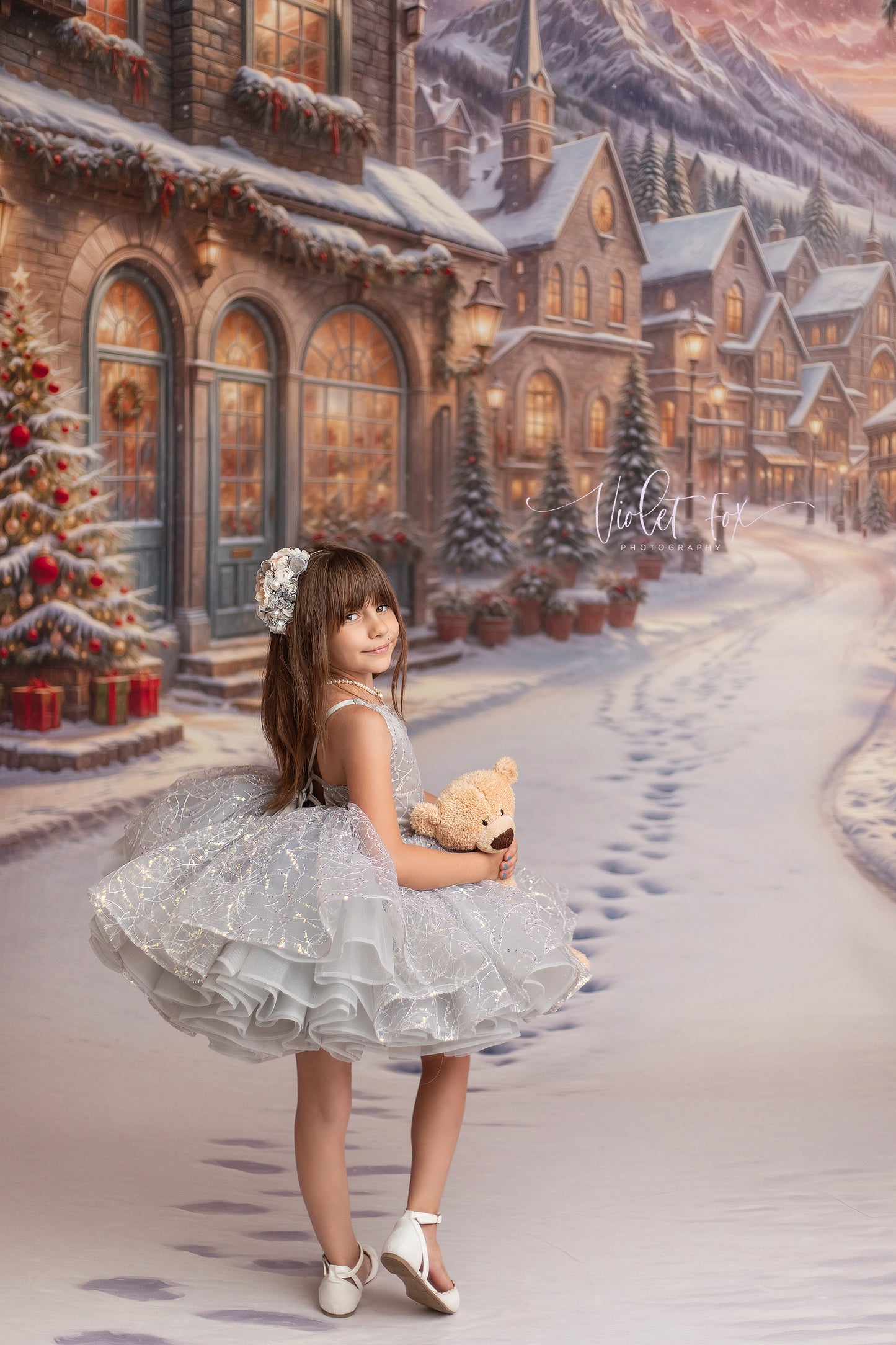 Winter Frost Market Street - Snow Version - with Sweep Option