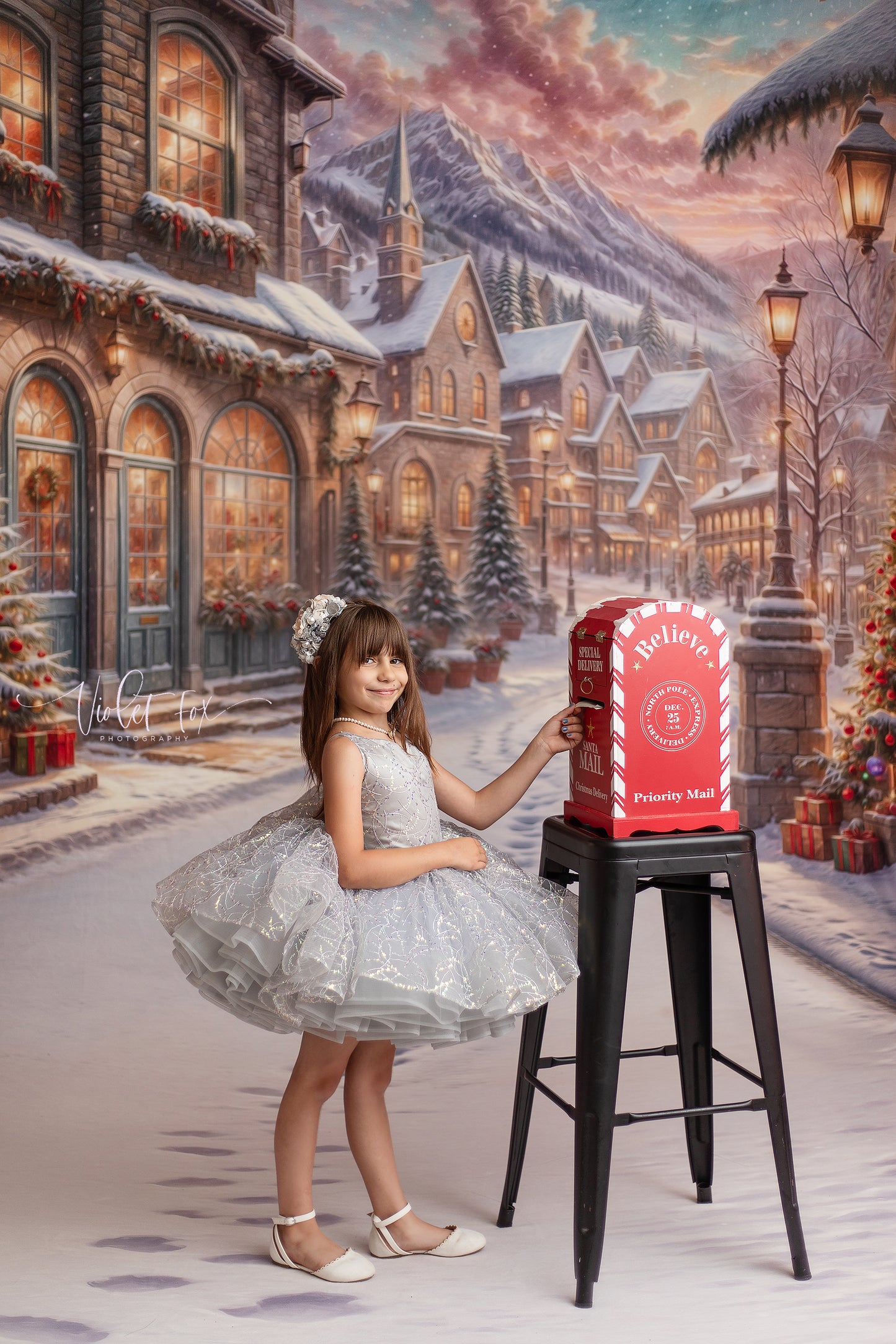 Winter Frost Market Street - Snow Version - with Sweep Option