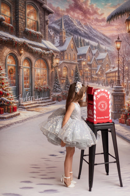 Winter Frost Market Street - Snow Version - with Sweep Option