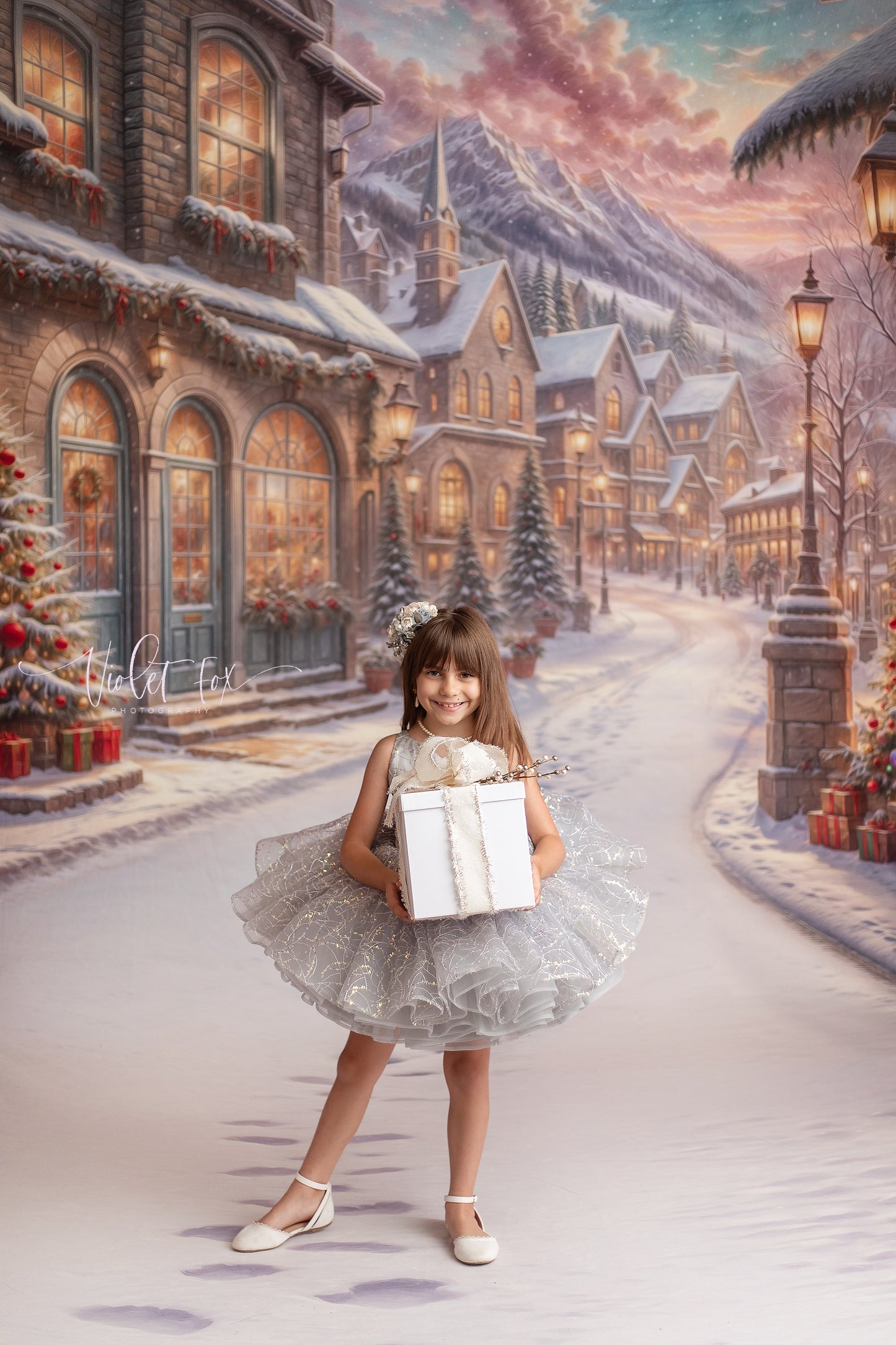 Winter Frost Market Street - Snow Version - with Sweep Option