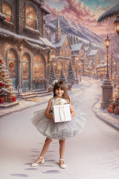 Winter Frost Market Street - Snow Version - with Sweep Option