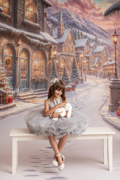 Winter Frost Market Street - Snow Version - with Sweep Option