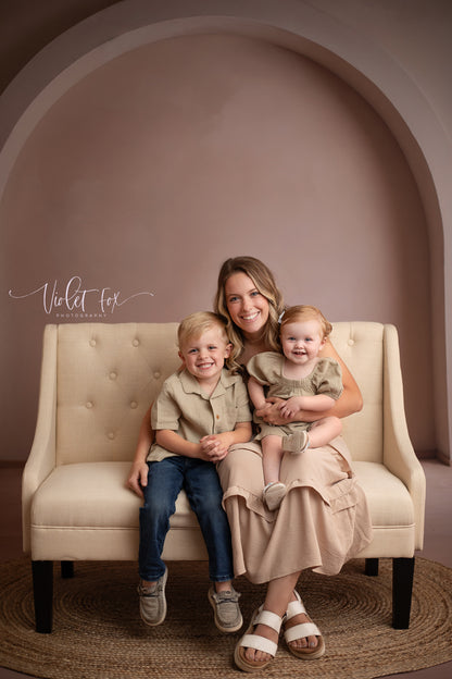 Beige Elegant Arch - Tile Floor - With Sweep Option