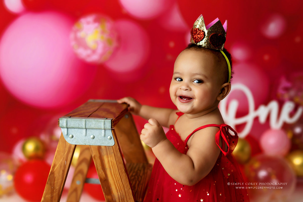 Valentine Confetti Balloon Wall