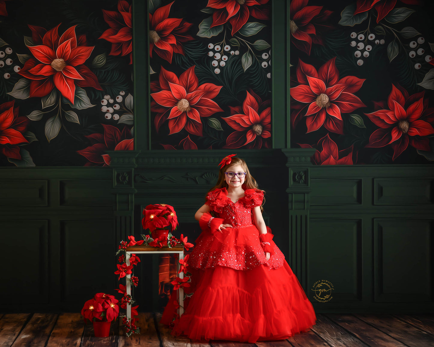 Verdant Yule Fireplace