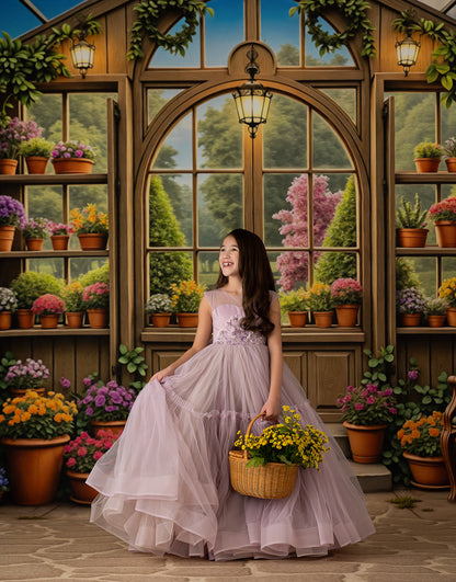 Violet Lavender Greenhouse - With Sweep Option